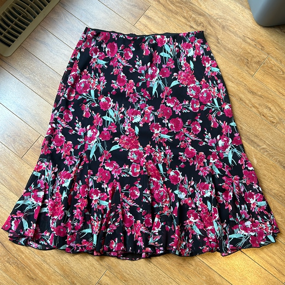 Floral Midi Skirt
